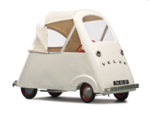 Velam, Child’s Pedal Car, 1950s. A steel version of the famous French bubble car. Bruce Weiner Colle