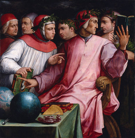 immortart:Giorgio Vasari, Italian Humanists (Six Tuscan Poets), 1554.