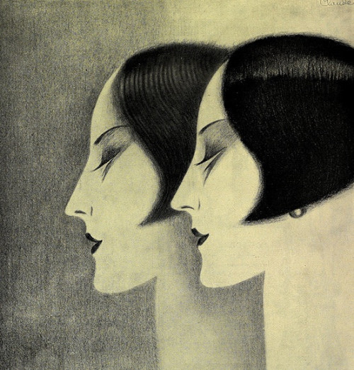 mudwerks:  Claude Lepape “L’Oreal hair dye” 1927 (by Art &amp; Vintage)