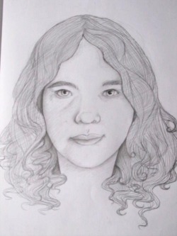 zozozartcorner:  sketch self portrait for class 