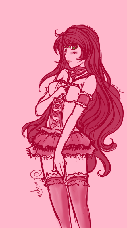 lambency:  /co/ was having a Pyrrha boner so I tried to help. L-Lewd I’m so sorry.I