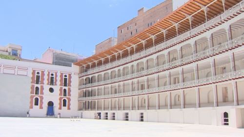 beautiful-basque-country:Fronton Beti Jai, in Madrid (19th century).It’s the second oldest fronton i