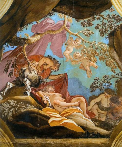 hildegardavon: Louis Dorigny, 1654-1742 Pan uncovering the nakedness of a sleeping Nymph, ca.1710, f