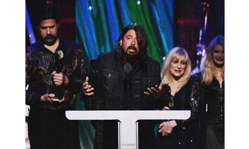 fuckinirvana:  Nirvana joined the Rock and Roll Hall of Fame - 04/10/2014 