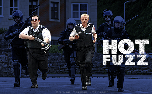   Simon Pegg and Nick Frost, stars of Shaun of the Dead, Hot Fuzz, and The World’s