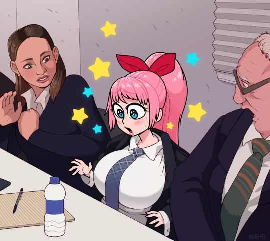 Don’t you just hate it when you disrupt the Big Meeting by turning into an anime?Mondays,