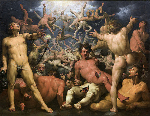 classic-art:  The Fall of the Titans Cornelis van Haarlem 