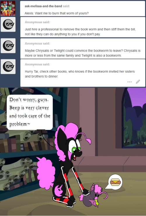 darkfiretaimatsu:Who needs exterminators when you have a clever pet~? Now, it’s only okay because the bug did a bad thing first. I’d be more than willing to let it stay if it had behaved~x3