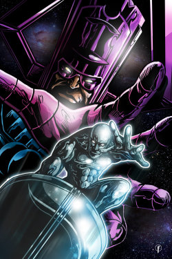 artofheroes:  Silver Surfer Vs Galactus 