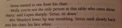 mightyfandoms:  mmebookworm:  mightyfandoms:  Remus treating Sirius as a dog is one of my favourite things.  Remus being sharp is one of my favourite things.  Remus not being dead is also one of my favourite things. 