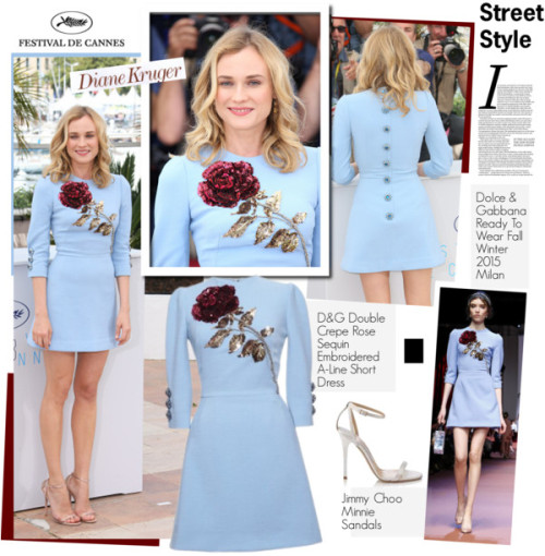 Diane Kruger At 68th Annual Cannes Film Festival Disorder Photocall By Hamaly Featuring Jimmy Choo Liked