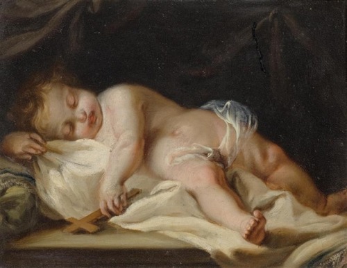 dentelledeperle: Giuseppe Bartolomeo Chiari  (1654-1727)Sleeping putto