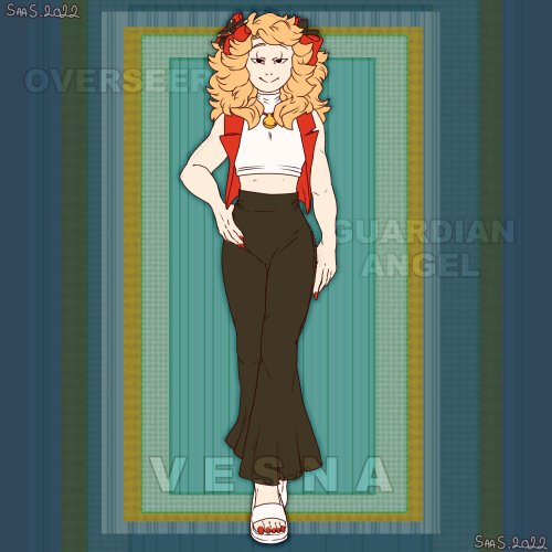 Vesna’s Gijinka updated ! ~\(≧▽≦)/~Finally got a design and vibe I think work well for them !I notic