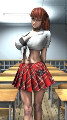 sketchyafterdark: Kasumi joins the class Dusting off the ol’ SFM… 