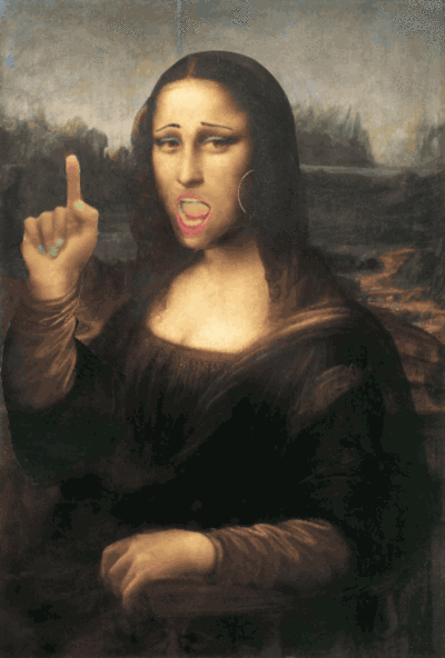 locuras1000:La Mona Lisa .. mona .. pero muy .. muy .. mona *