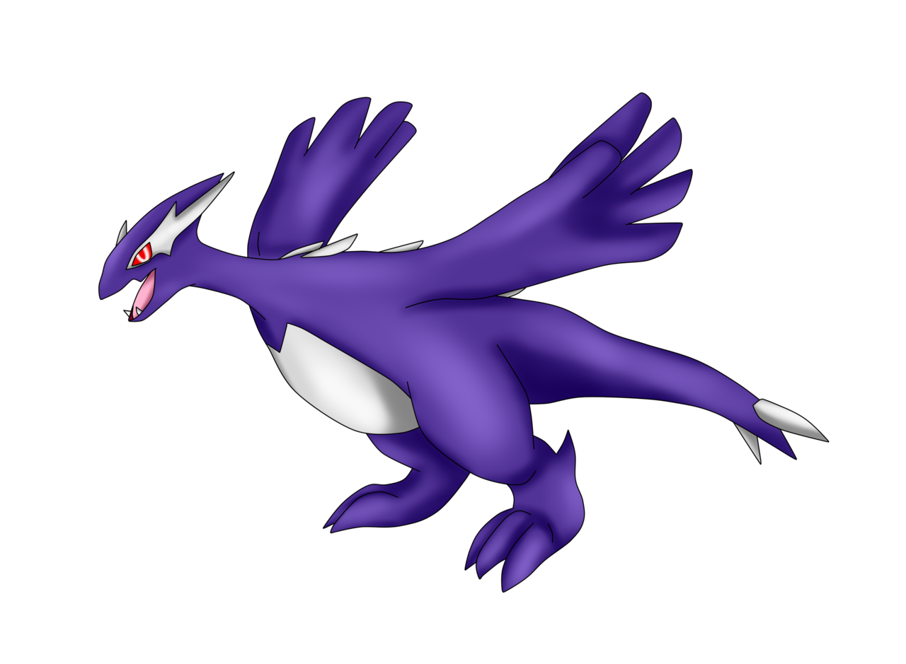 KurtisDefender — Drawing I did of Shadow Lugia from Pokémon XD