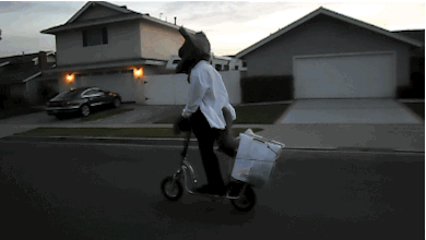 aceofheartsfox:aceofheartsfox:I was looking through some old footage from scrapped video ideas that I filmed with ponyquest, and found this. haha. X3 “Science fox on a scooter says: follow your dreams!"   