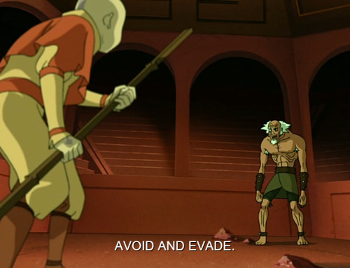 avatarsymbolism:Ladies and gentlemen: the first time Aang uses an offensive firebending strike. move