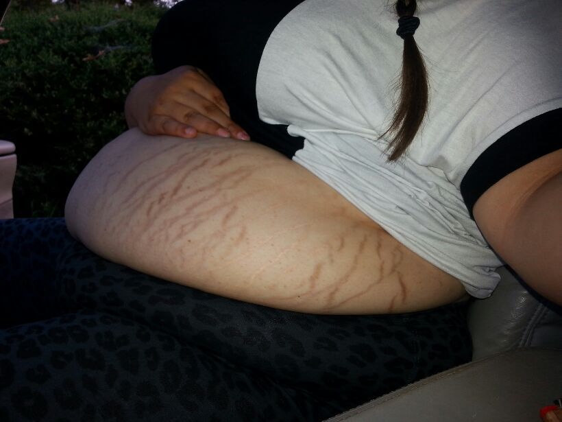obesegoddess:  Stuffed and stretching