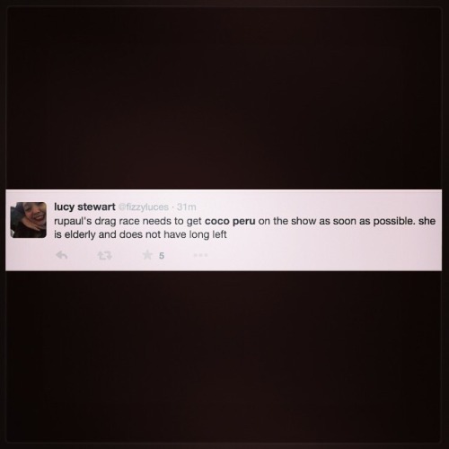 therealmisscocoperu:  This seriously makes me happy and gave me the best laugh! I LOVE IT! (And it’s sort of true!)