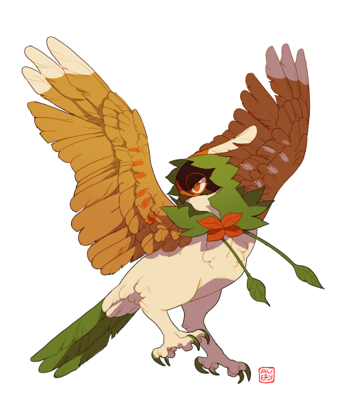 koukouvayia: I was really glad to see that those leaks from a while ago turned out to be real because I love Decidueye and it represents my aesthetic as a grass/ghost type owl