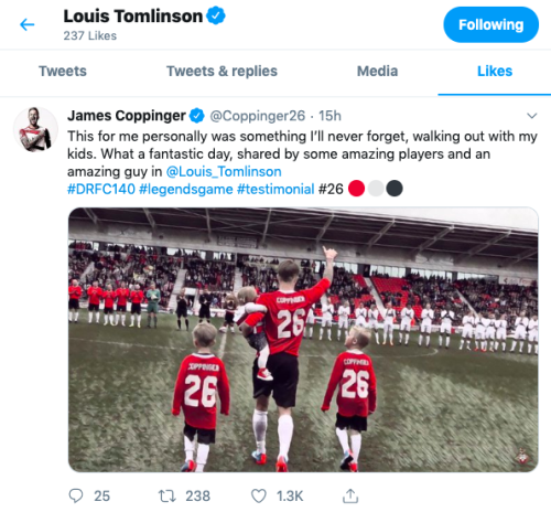 Louis’ recent like on Twitter - 04/10