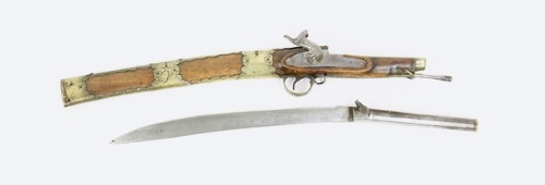 Percussion carbine with hidden sword, Burma, mid 19th century.from Mandarin Mansion