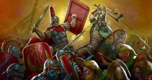 greatmilitarybattles:The Battle of Alesia 52 BC.Roman legions under Julius Caesar would find themsel