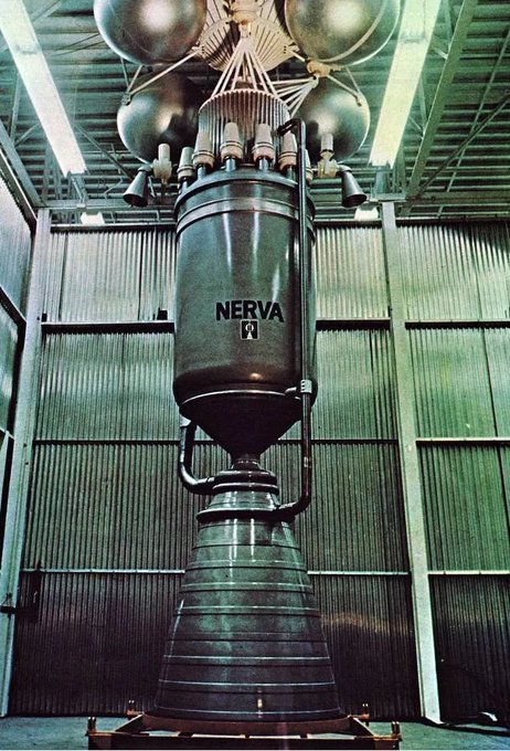 The NERVA was a prototype rocket engine built to test the viability of nuclear engines in spacefligh