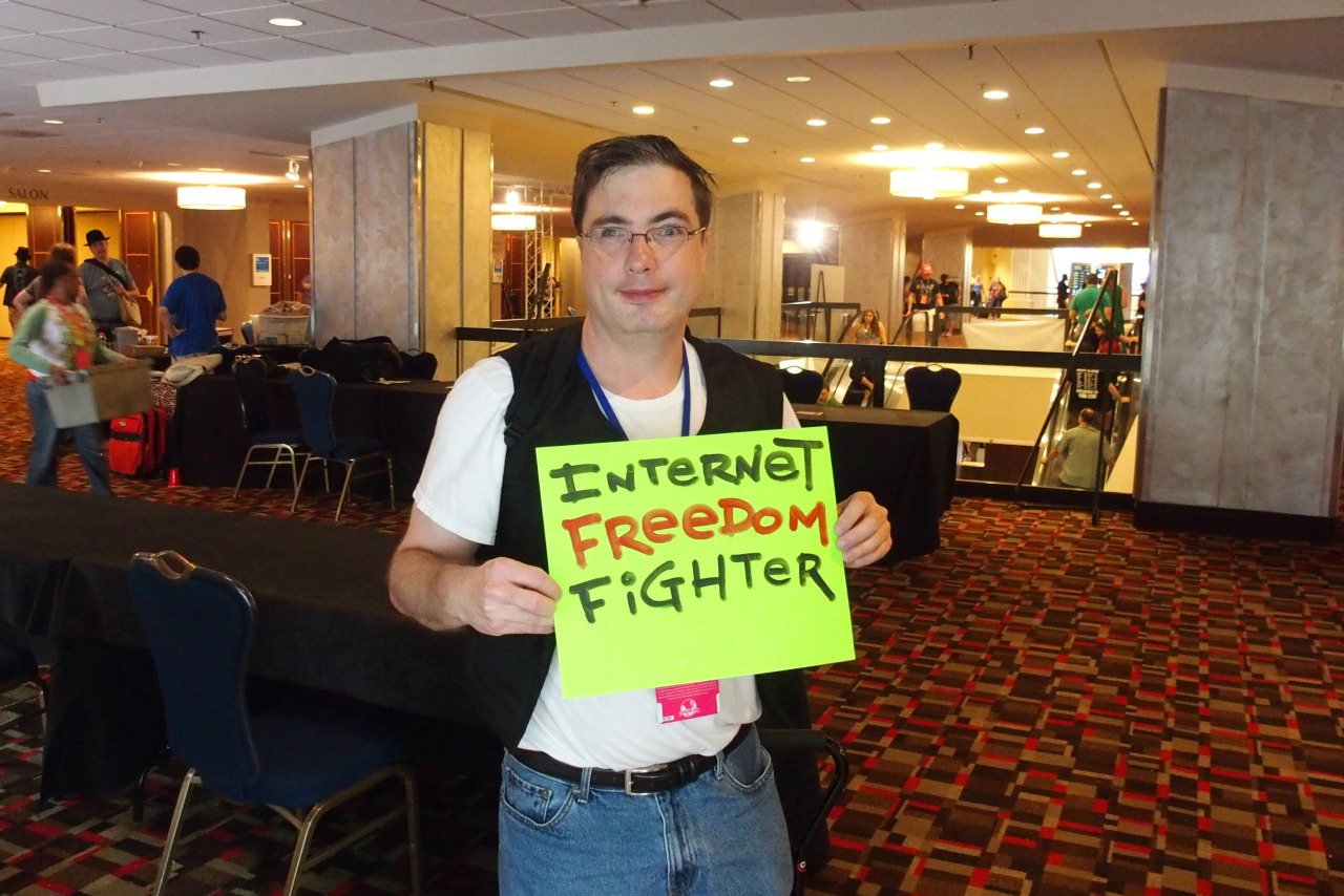 Capt. Jack Harkness is an Internet freedom fighter. #DragonCon2015