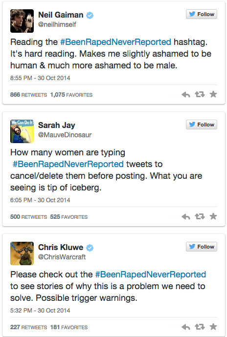 stalkershandbook:  allthecanadianpolitics:  Women who were raped take to Twitter