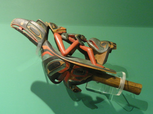 Chief’s rattle of the Haida or Tlingit, Pacific Northwest.  Artist unknown; ca. 1850-1880.  Now in t