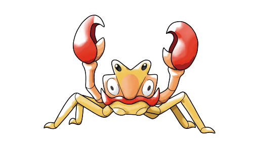 #098 Krabby / #099 KinglerThese Ghibli-looking crabs are inspired by the heikegani, a Japanese speci