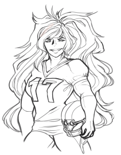 barf-fox:  cannibalisticbutler:  Jasper for kokoonjin from xxxubbles Football!AU  POINTS AND SCREAMS