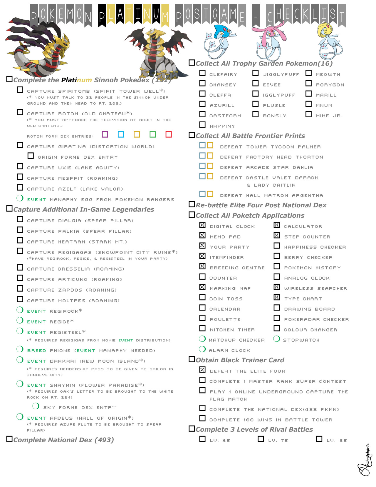 Pokemon Emerald Post-Game Completionist Checklist