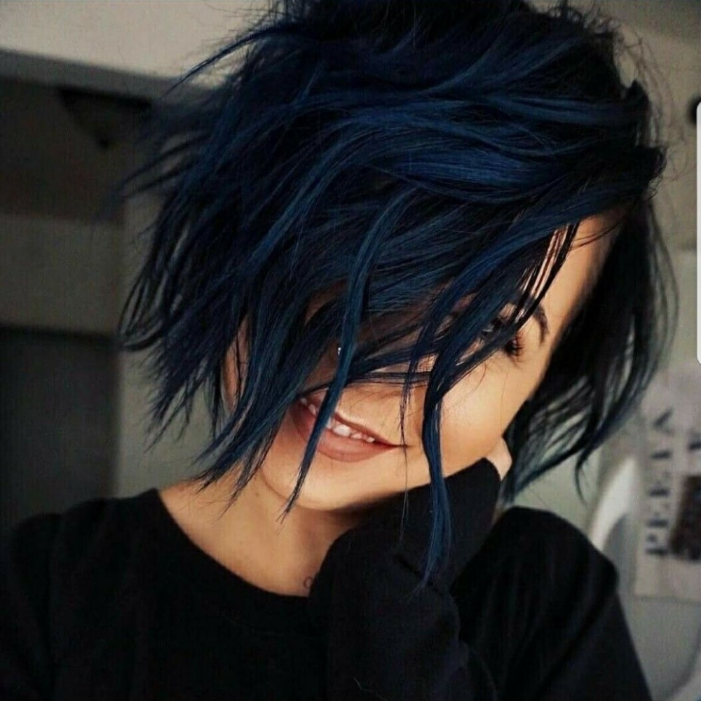 15+ Best Blue Hairstyles For a Marine Touch In Your Look #and #and #blue #hair #pink #pinkandbluehair #soojin #soojinbluehair