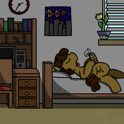 emptypone:  &ldquo;Lonely Day” I don’t know how to shade. Mod wishes his room was actually like this.  Looks like me on a lonely day :3