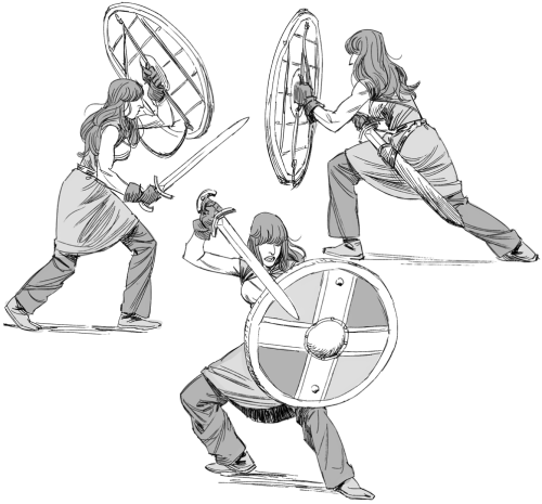 elephantfist:Trying to draw circular shields. 