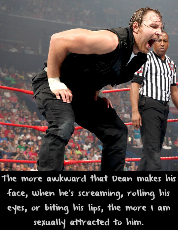 wrestlingssexconfessions:  The more awkward that Dean makes his face, When he’s