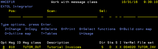 cleo extol integrator work with message class functions