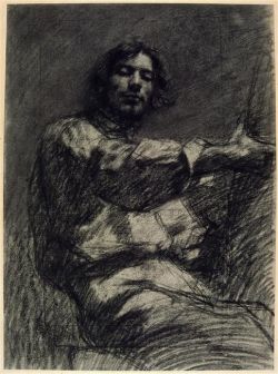 Gustave Courbet | Jeune homme assis, étude.