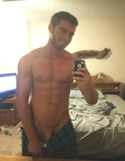 malefootobsession:  statuscut:  Very handsome, selfie taking guy with an incredibly hot body &amp; one hell of a sexy, big &amp; thick circumcised cock.  Oh yeah!