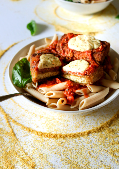 Vegan Chicken Parmesan Round UpVegan Chickpea Parmesan (GF)45-Minute Vegan Chick’n ParmesanEas
