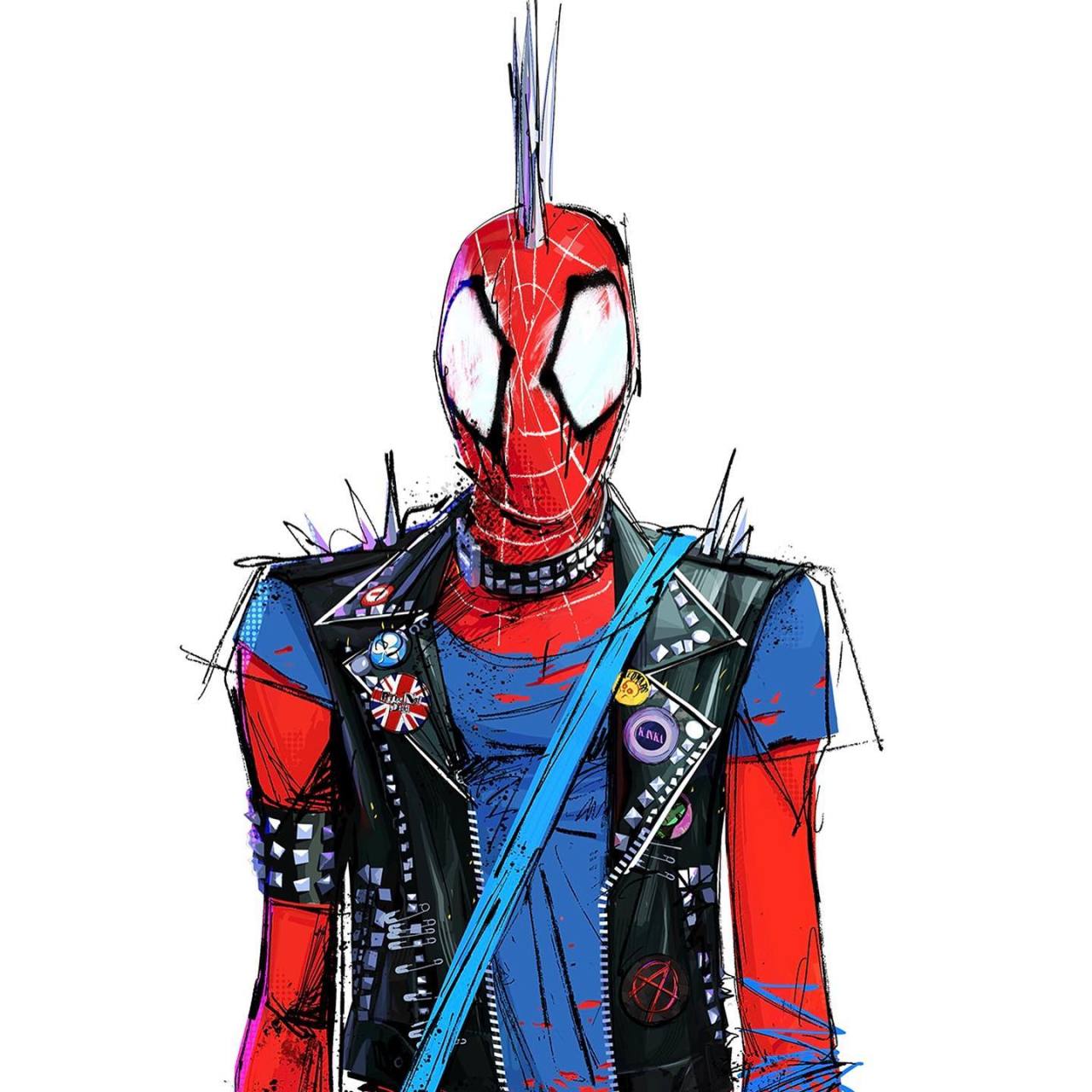 An artist plus a real big geek — DETAILED SPIDERPUNK REFERENCES!! And some  words