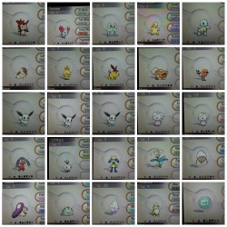 illusionstoillusions:  illusionstoillusions:  So after months of breeding and trading, I’ve been able to round up a total of 50 shiny Pokemon!! Every single one of them was either caught or hatched in Kalos.  If you want to know anything about the