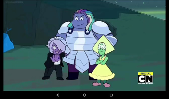 gamedot:  everyone thinks they won the fight and lapis is back too but instead of talking to her peridot’s just chilling with ame and bis… talk about personal growth