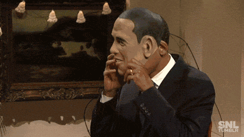 toxic-alpaca:  pizzaforpresident:  nbcsnl:  Reveal!  I CANT BELIEVE THIS  I CANT BELIEVE OBAMA IS ACTUALLY OBAMA 