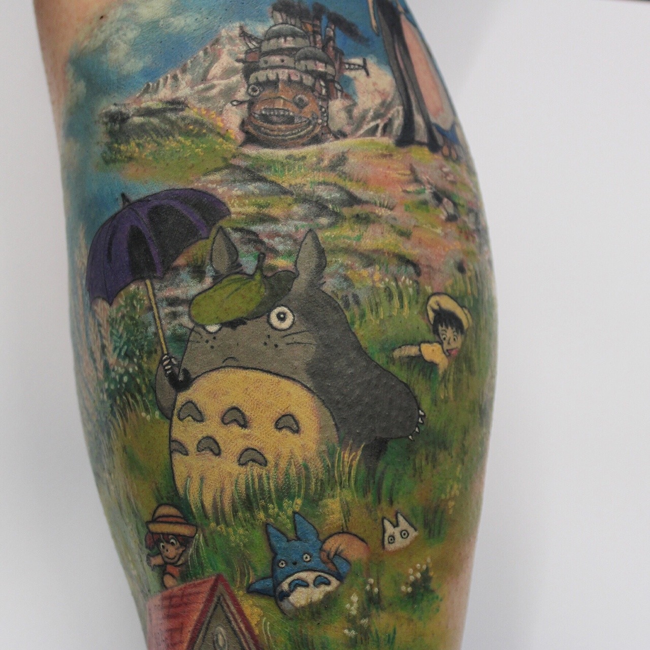 georginatattoo:  Close up of the Ghibli tattoo I did last weekend, see previous post