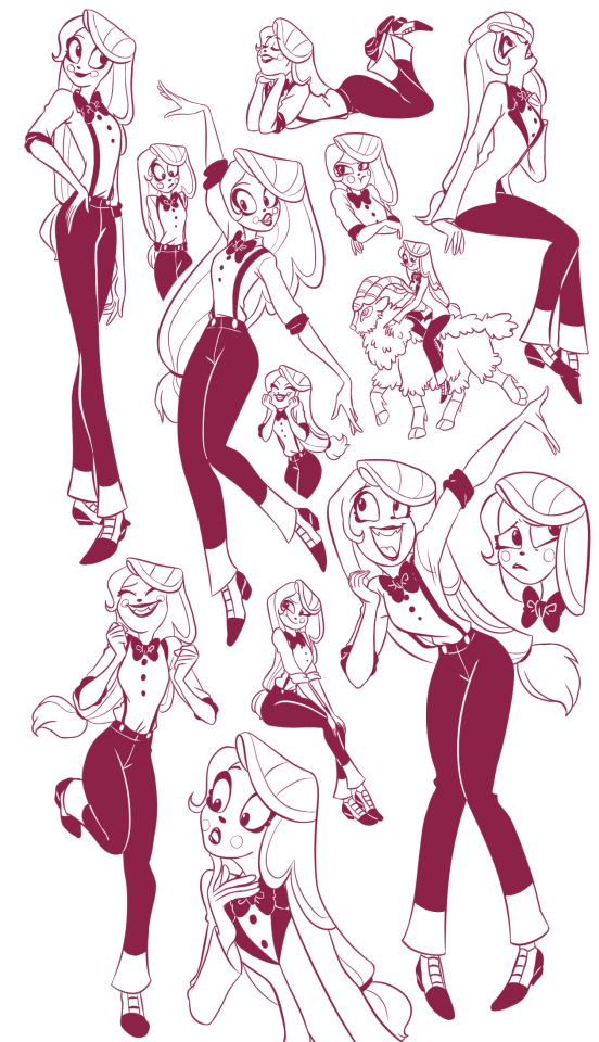 Drew The Best Girl From Hazbin Hotel.