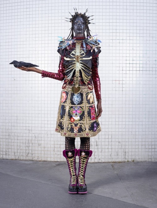 Sex global-fashions:  Debra Shaw - Manish Arora pictures